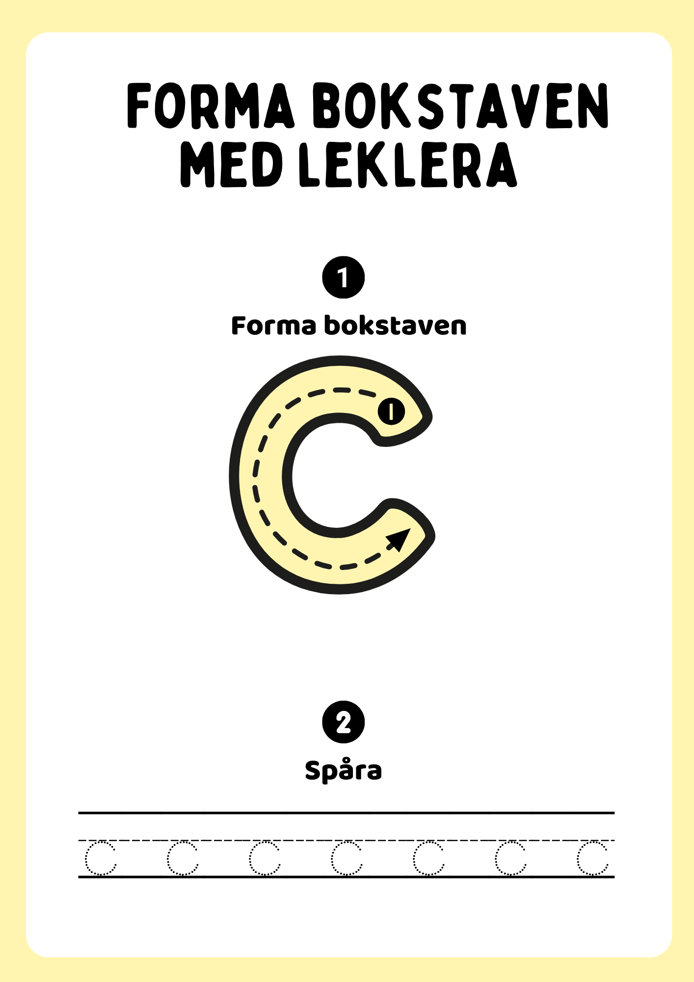 Forma bokstaven med leklera - Hela alfabetet - Versaler & gemener