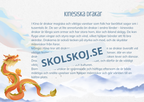 Kinesisk mytologi - Fakta + frågor - Årskurs 4 - 9