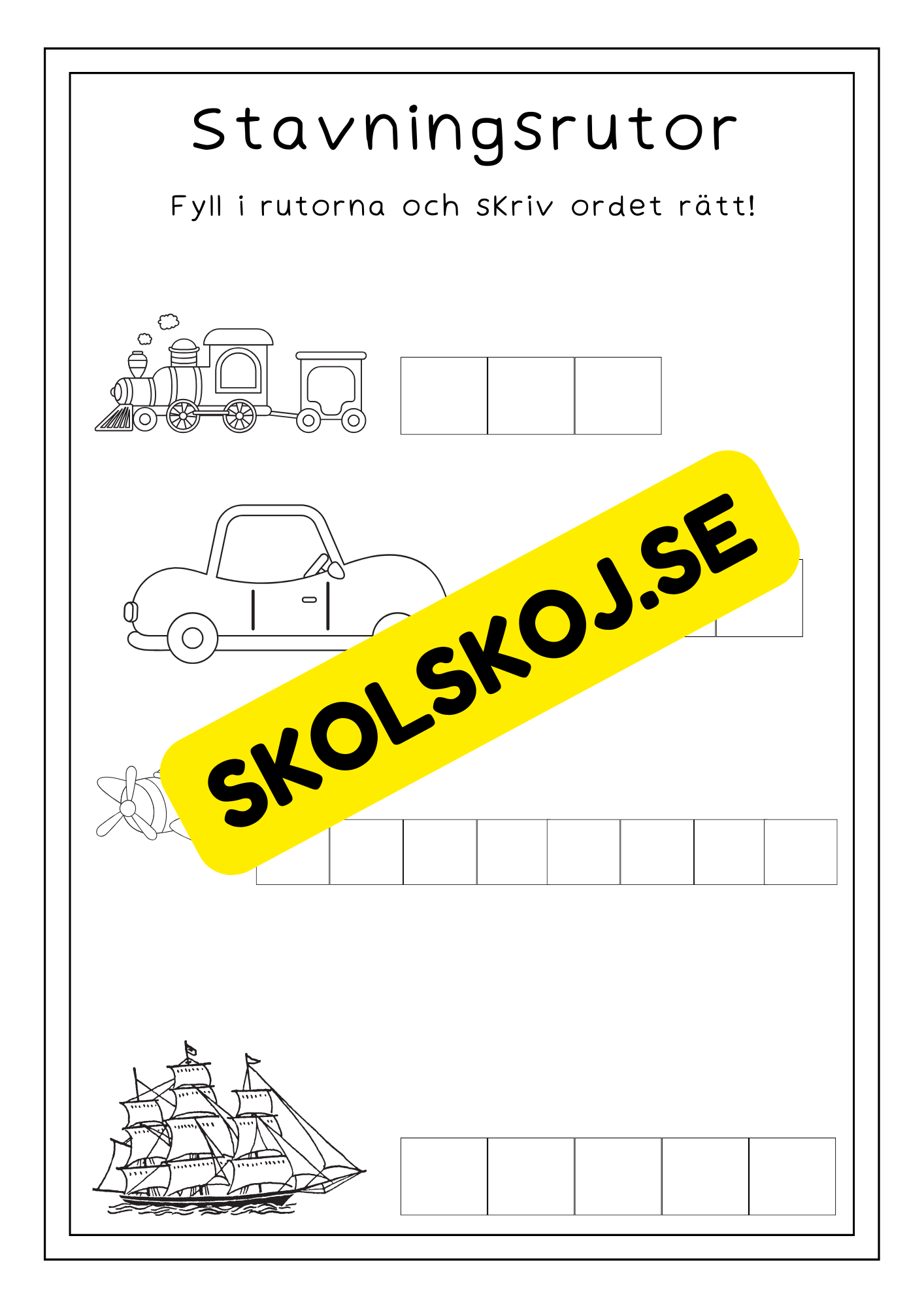 Resa och färd - Aktivitetsbok