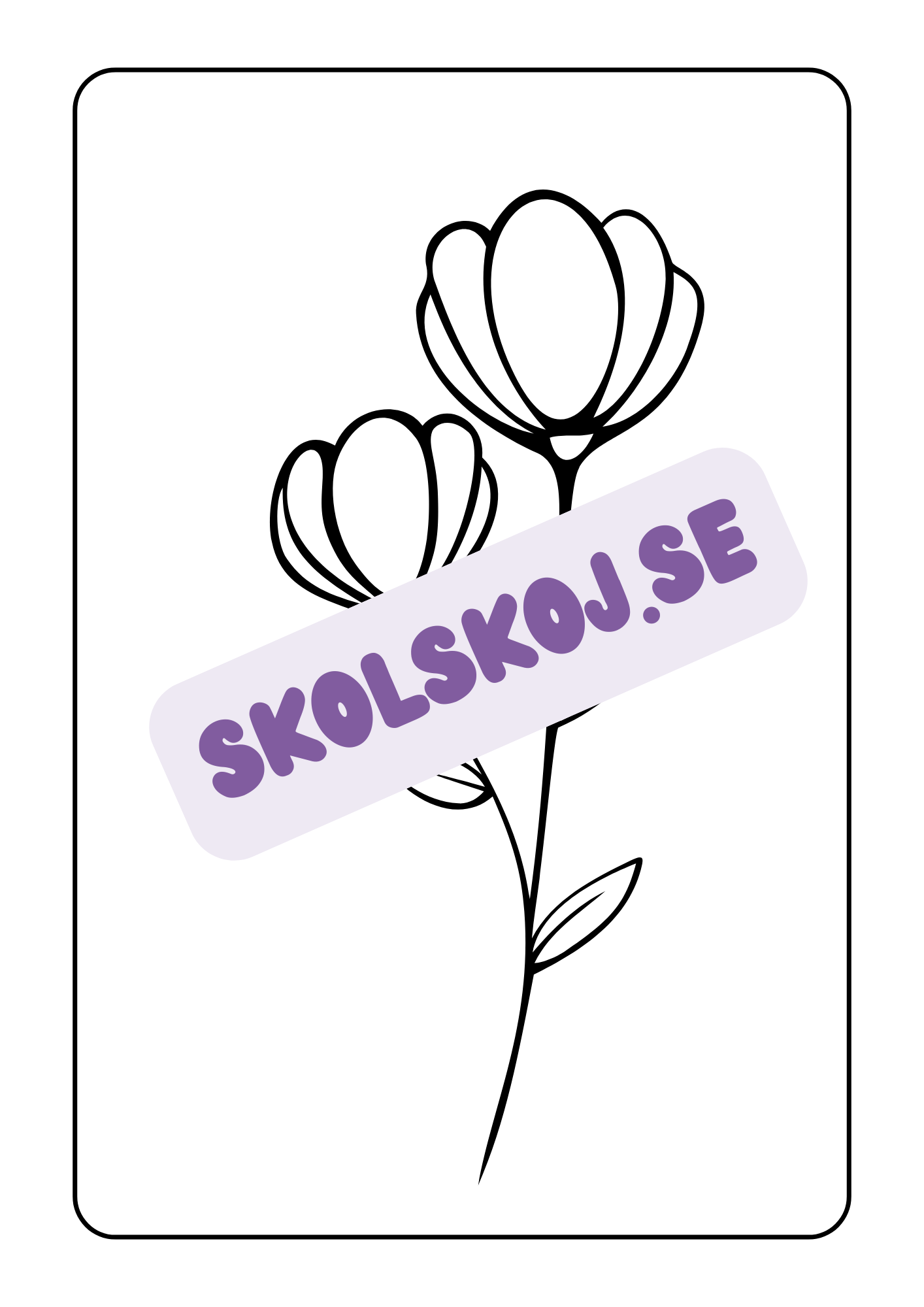 Blommor - Målarbok