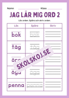 Jag lär mig ord 2 - Häfte