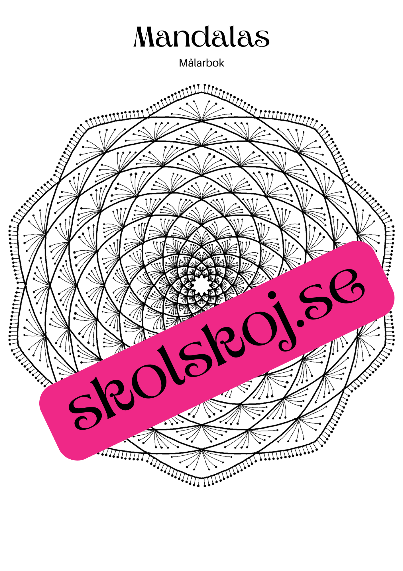 Mandalas - Målarbok