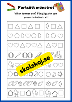 Fortsätt mönstret - Häfte - Mönster