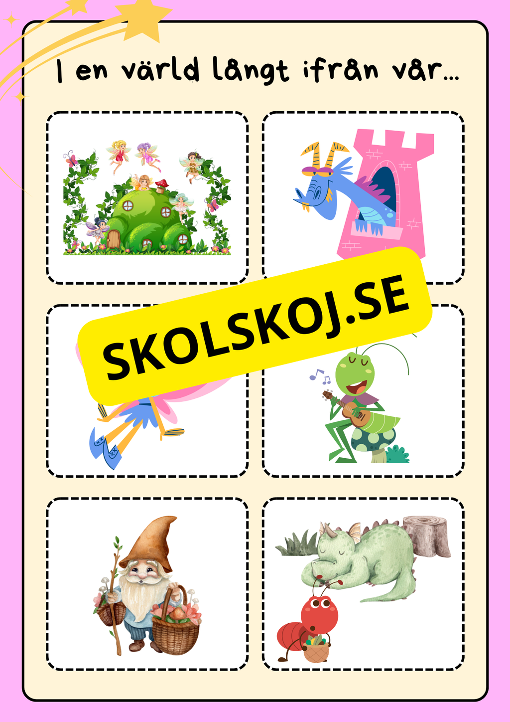 Sago- och berättarkort - Fsk - åk 3 (54 kort)