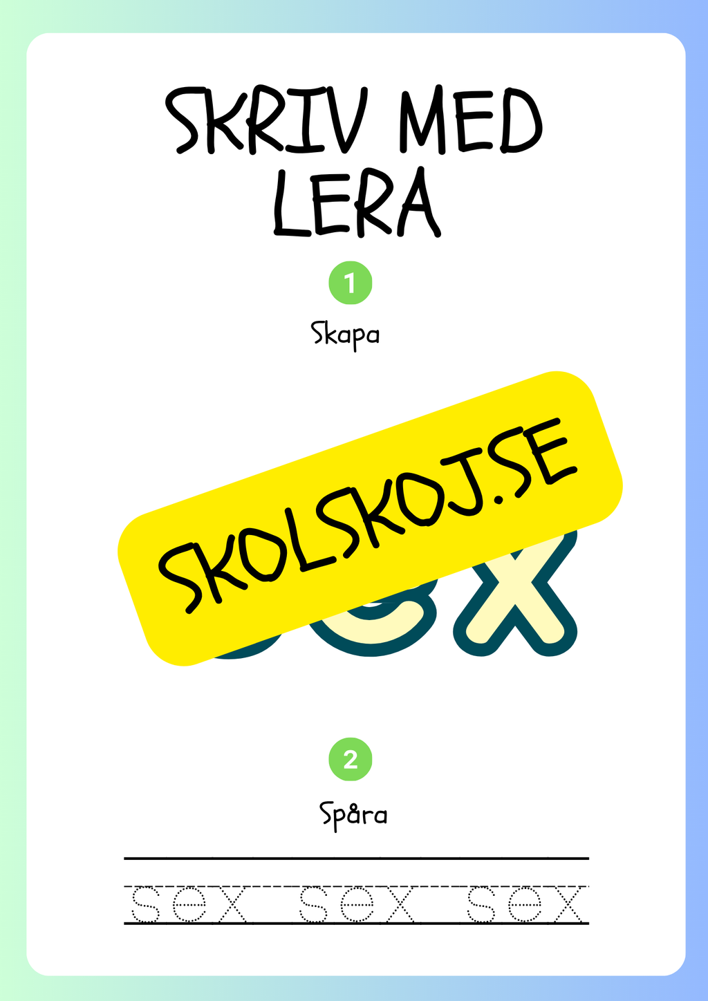 Skriv med lera - Siffror och tal - 1 - 20