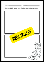 Veckans bokstav - Bokstaven Aa