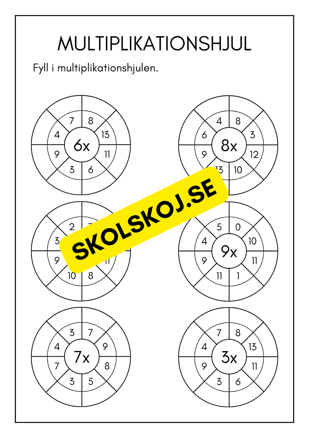 Fröken jag är klar - Blandade uppgifter