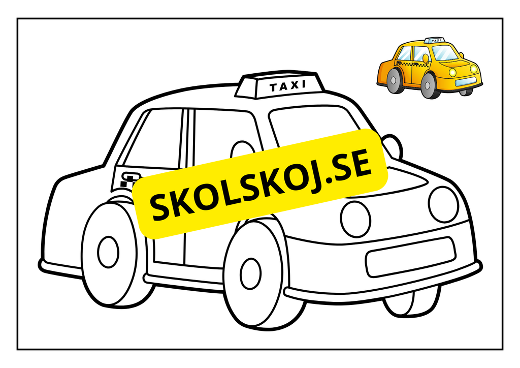 Fordon - Målarbok
