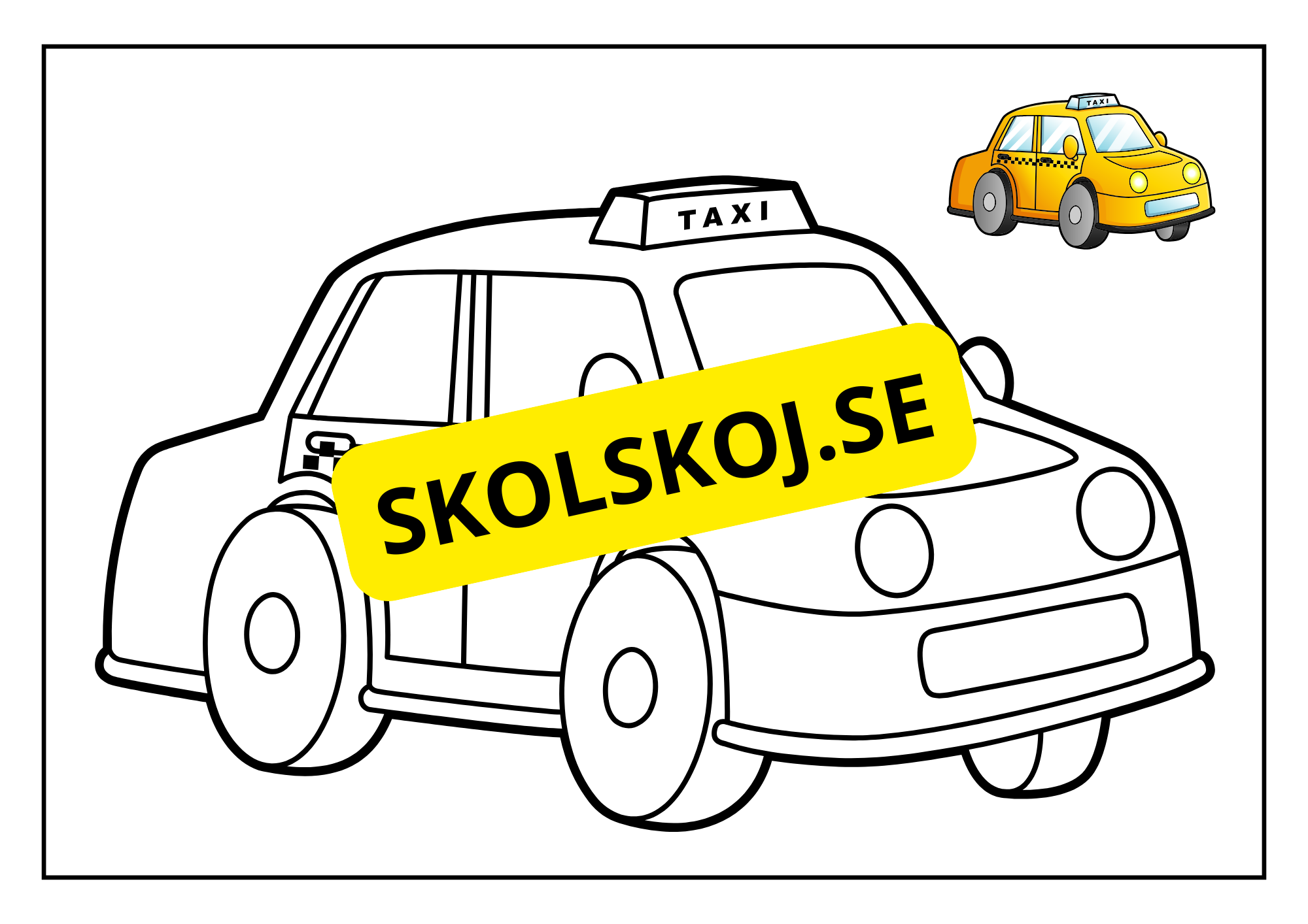 Fordon - Målarbok