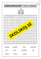 Extra uppgifter - Årskurs 2 - 3