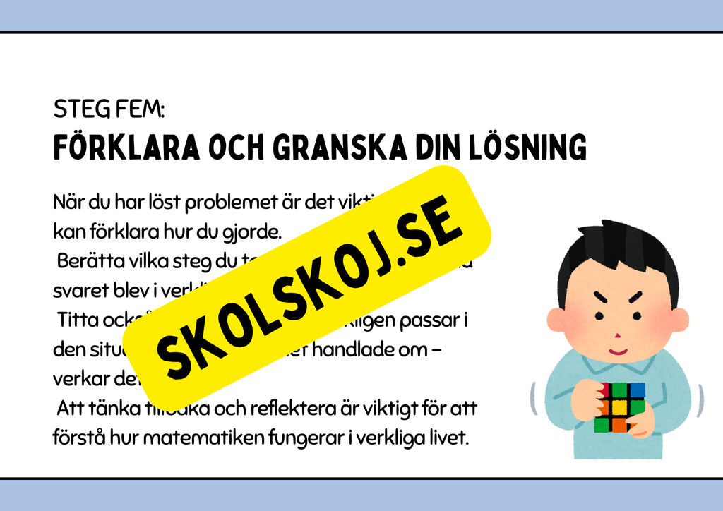 Steg för framgång - Problemlösning