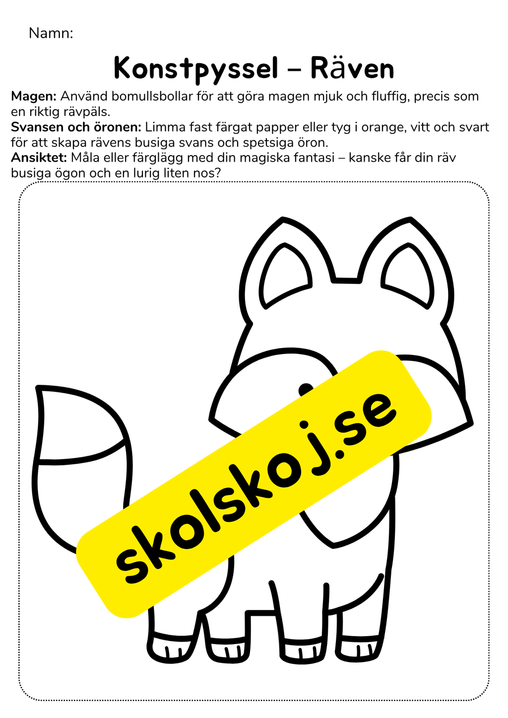 Lekfulla djurpyssel med bomull och fantasi