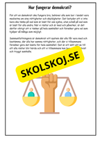 Vad är demokrati? - Årskurs 4 - 6 (18 sidor)