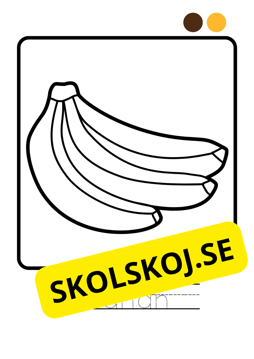 Målarbok - Frukter