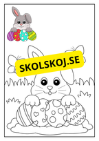 Hej påsk - Målarbok