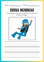 Jag lär mig skriva och räkna - Tema sommar
