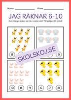 Jag räknar 6 - 10 - Häfte