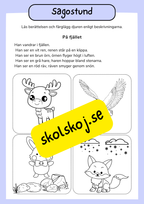 Sagostund - Tema djur - Häfte