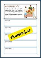 Skrivuppgifter - Använd dina sinnen för att utforska naturen