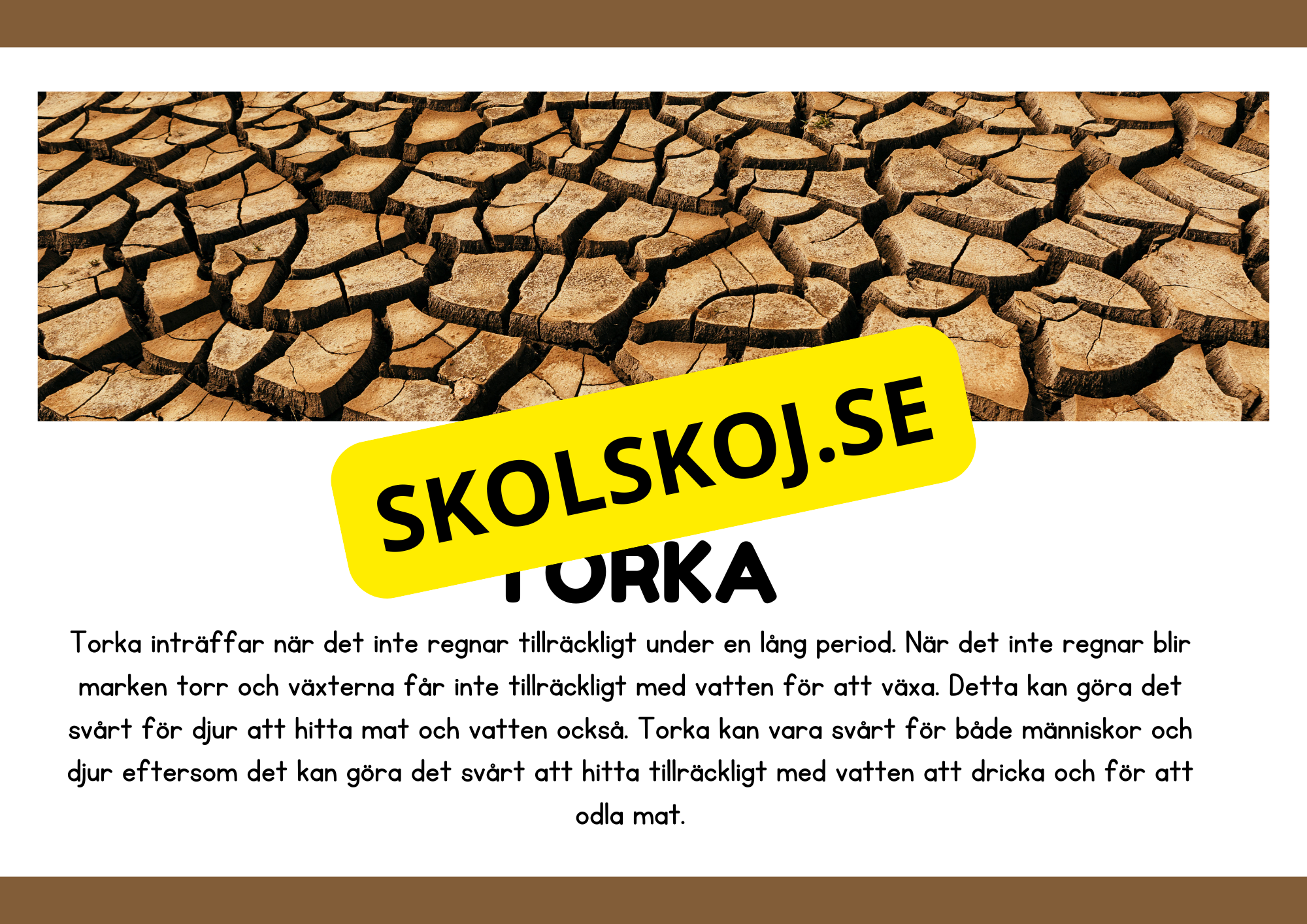 Naturliga katastrofer - Läsförståelse