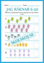 Jag räknar 6 - 10 - Häfte - Del 2