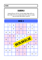 Sudoku matematik + Facit