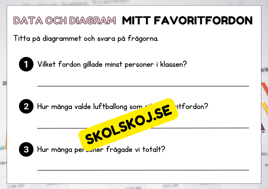 Data och diagram - Årskurs 2 - 4