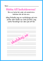 Rätta till bokstäverna