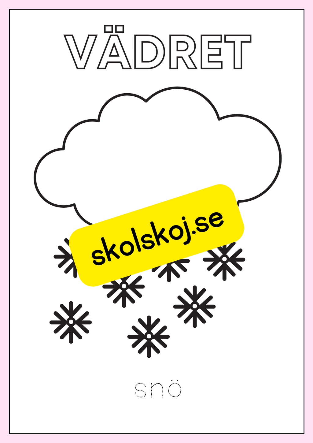 Vädret - Målarbok