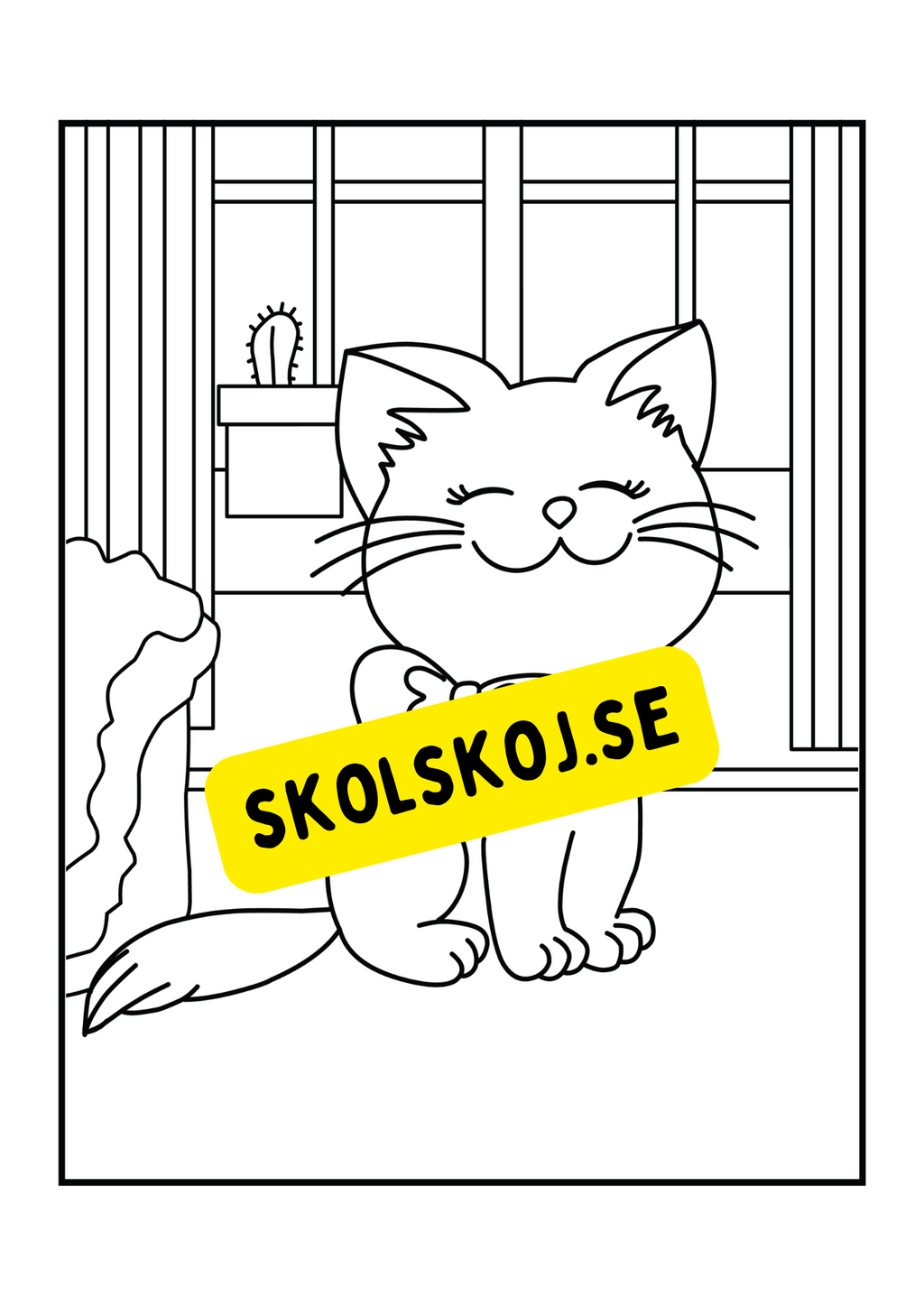 Söta katter - Målarbok.