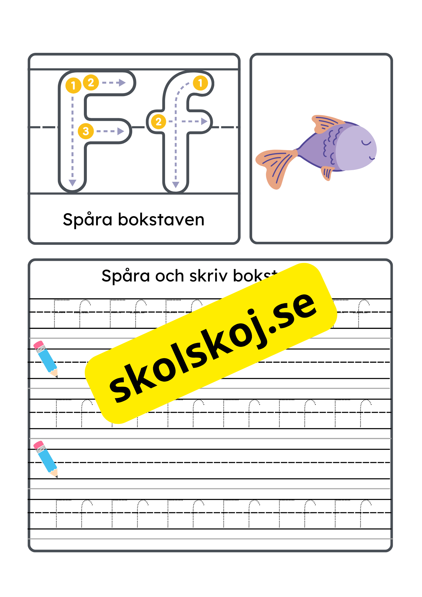 Vi lär oss alfabetet - Hela alfabetet