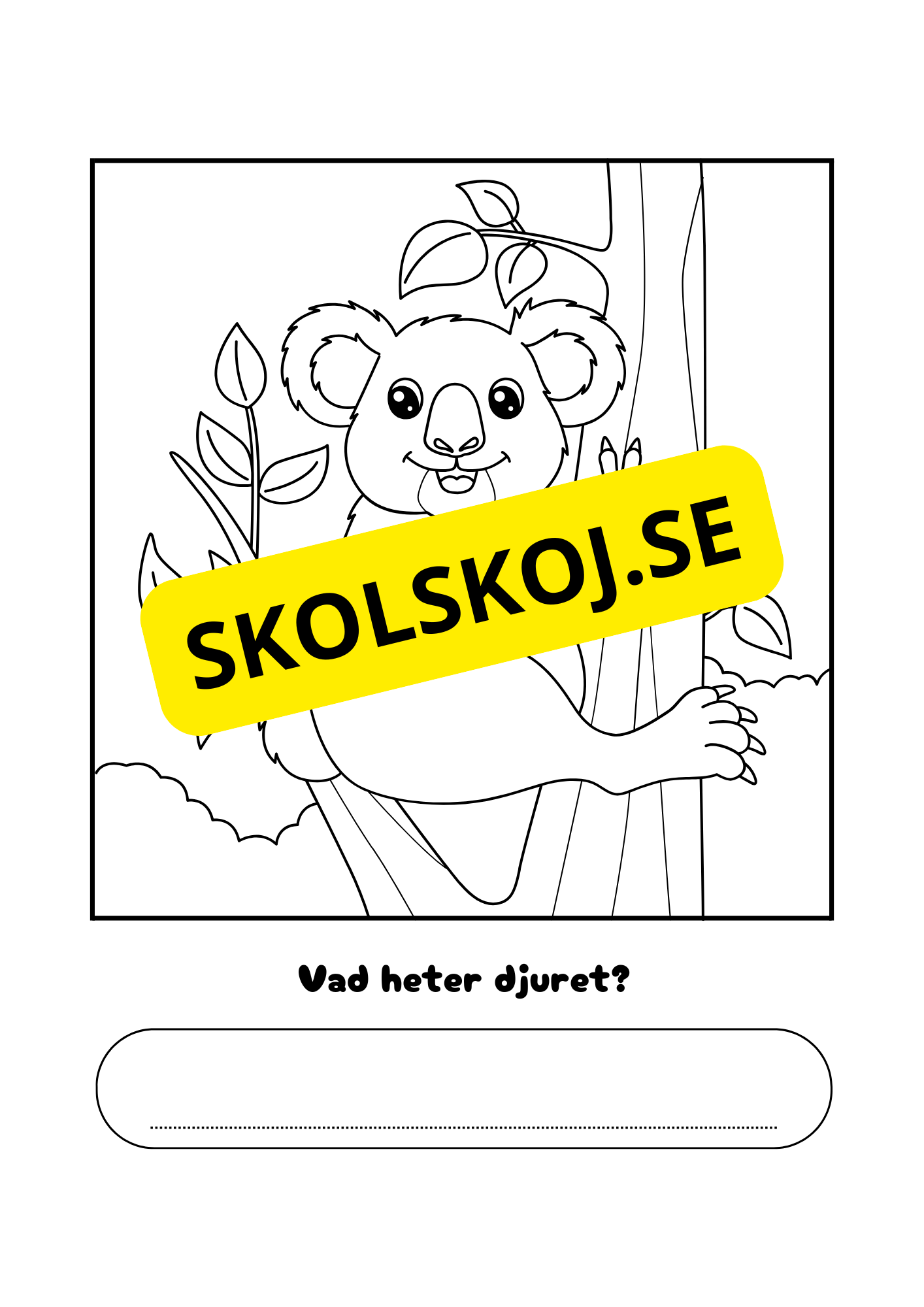 Vad heter djuret?