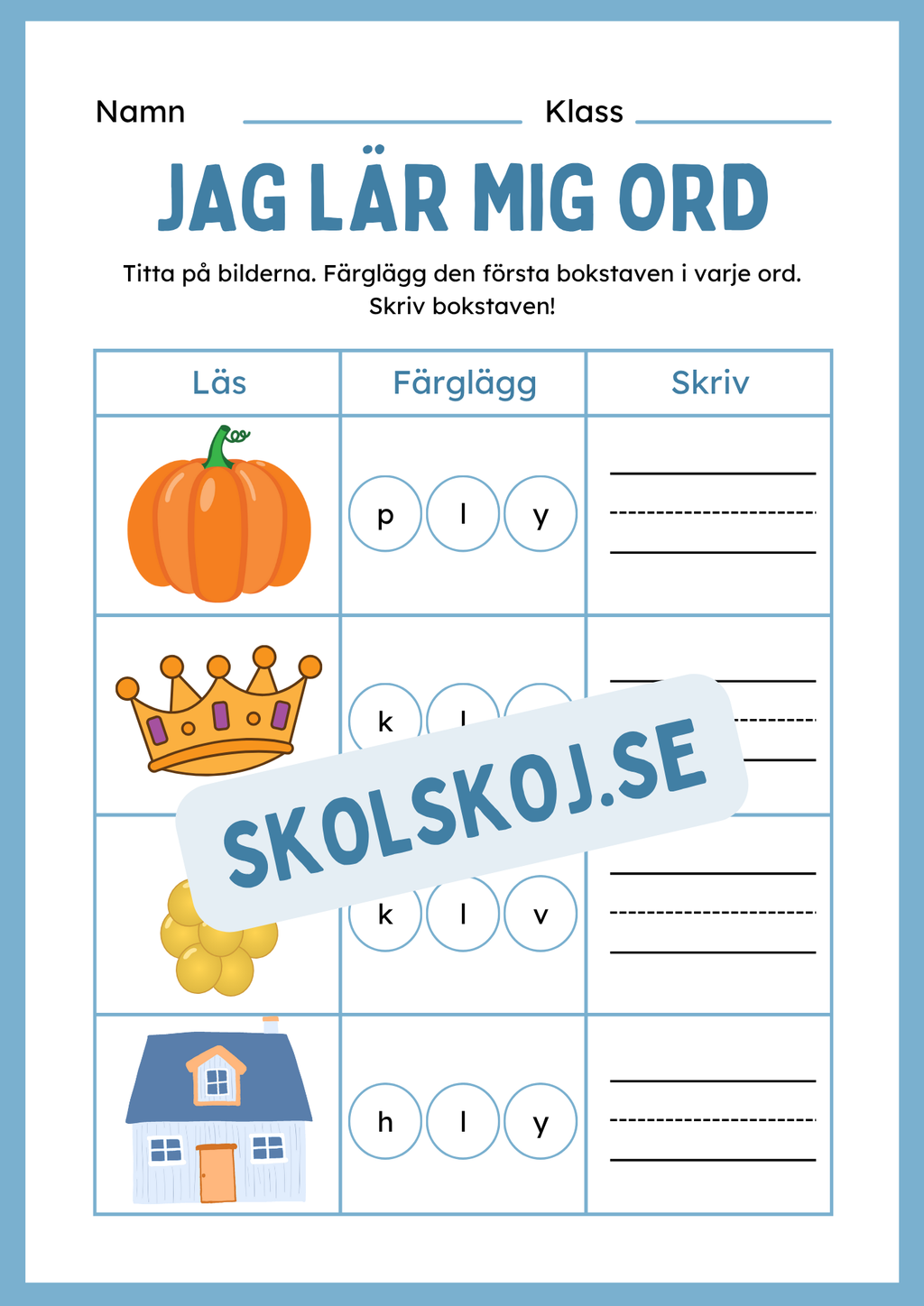 Jag lär mig ord - Häfte
