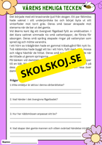 Vårens 10 hemliga världar – Läsförståelse och naturupptäckter - Åk 3 - 6
