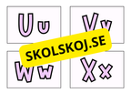 Bokstavskort - Hela alfabetet