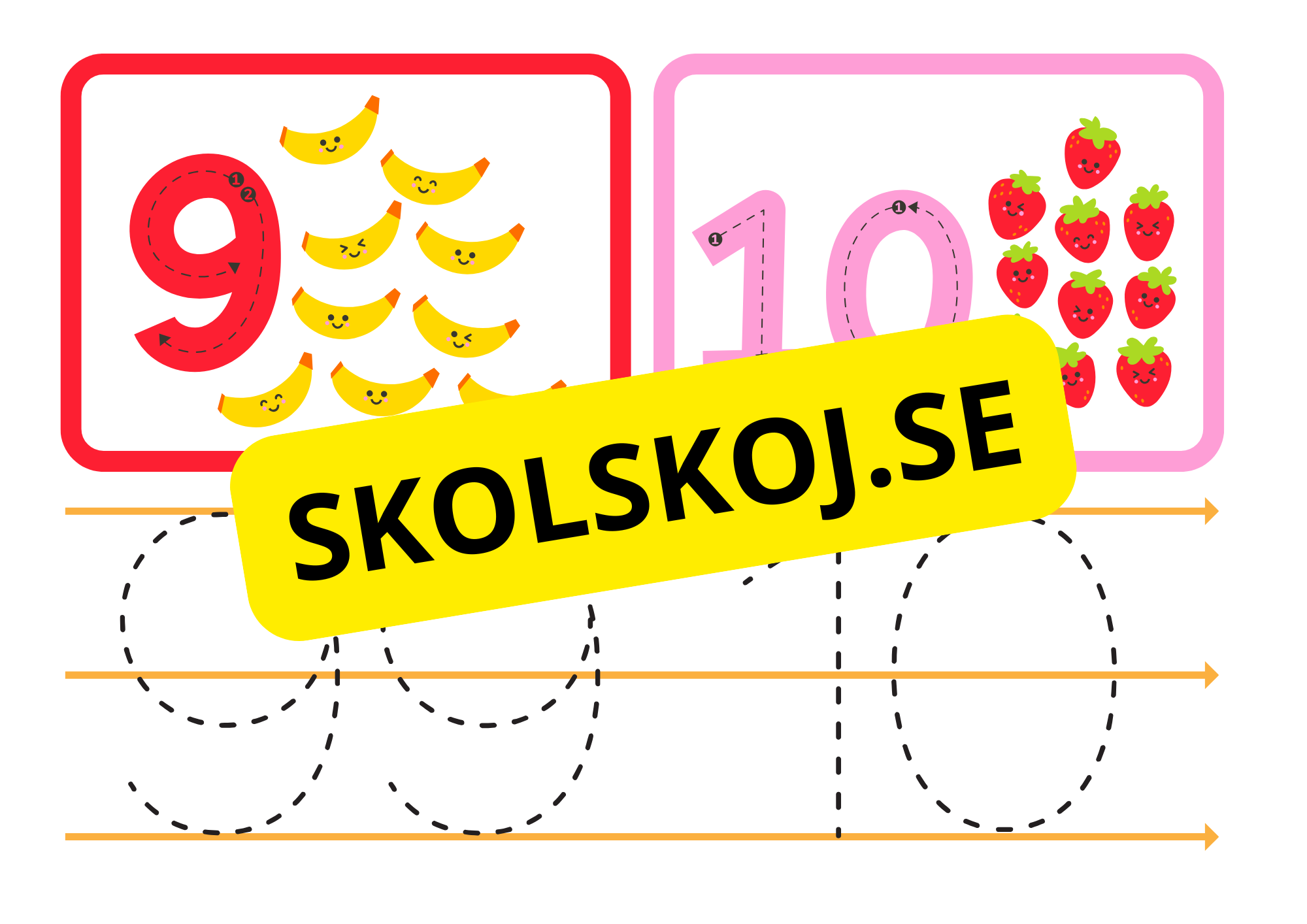 Jag lär mig siffror - 1 - 10