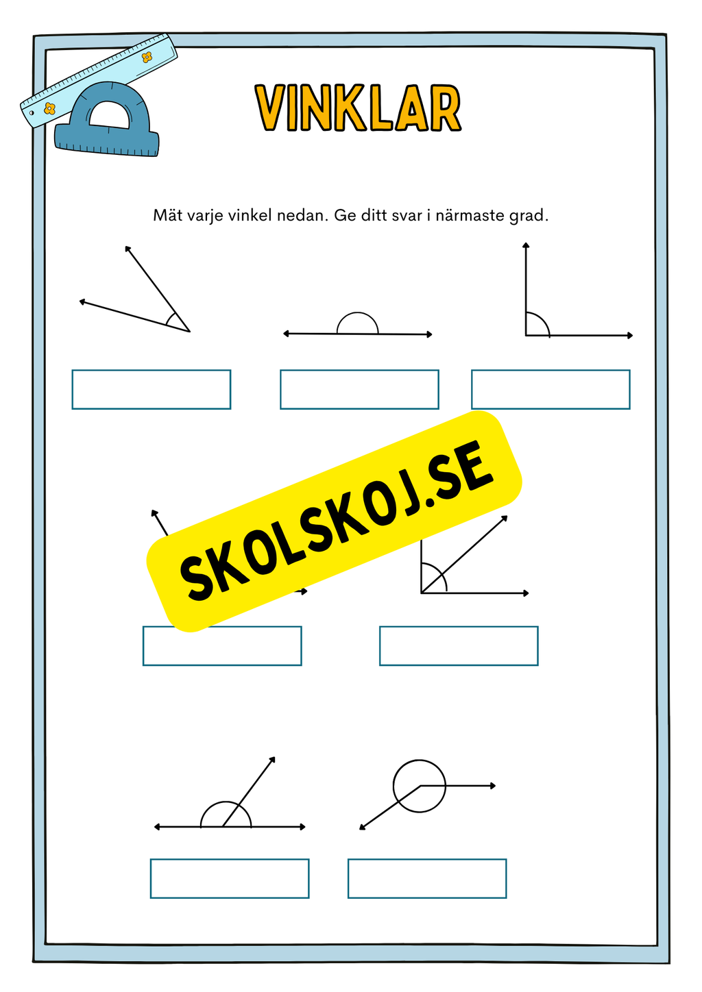 Vinklar - Häfte - Årskurs 5 - 7