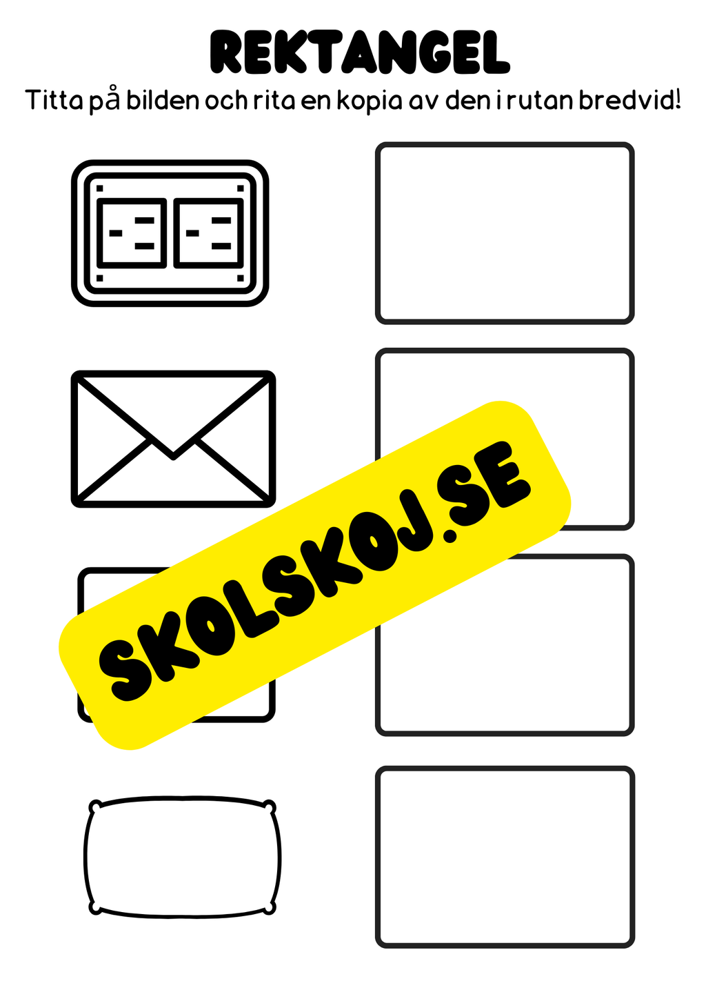 Vi lär oss geometriska former - Häfte
