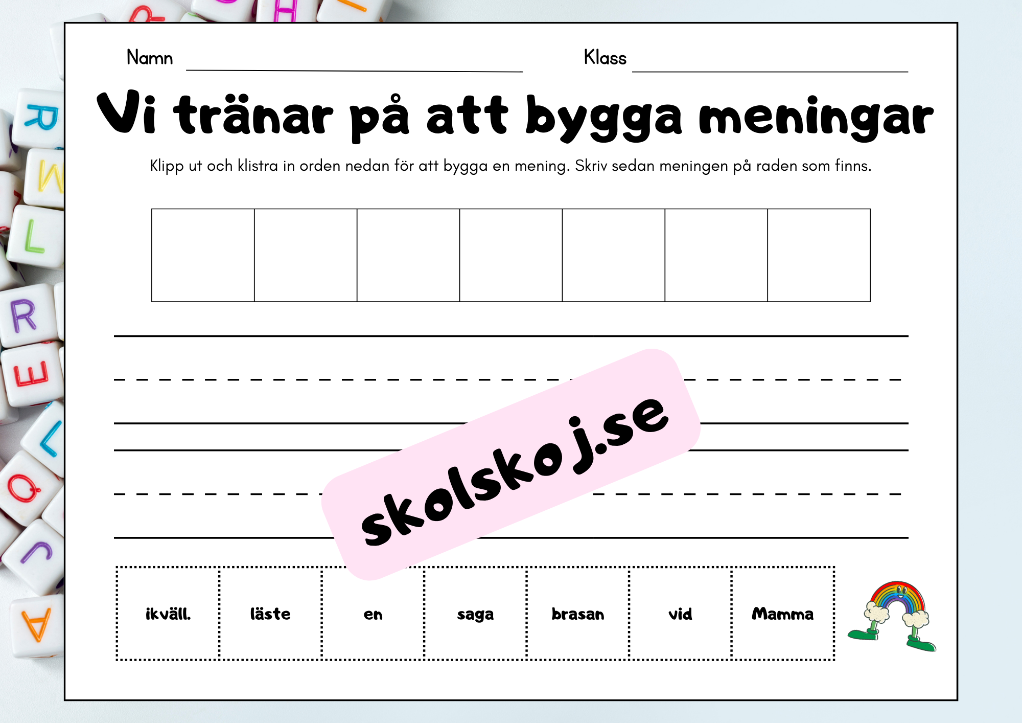 Vi tränar på att bygga meningar - Häfte