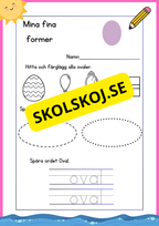 Mina fina former - Fk - Åk 3