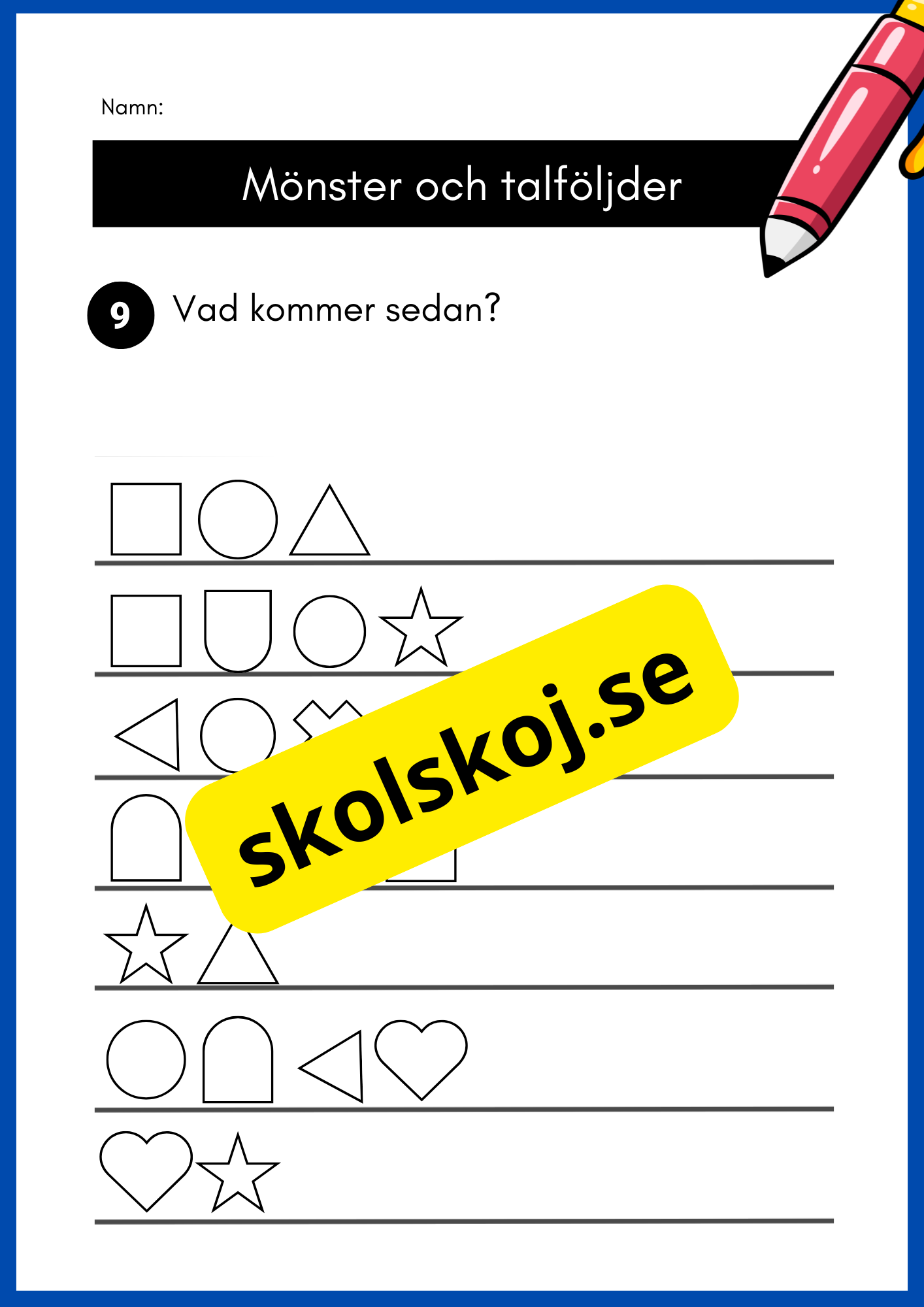 Mönster och talföljder