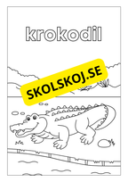 Djurens livsmiljöer - Målarbok (45 sidor)