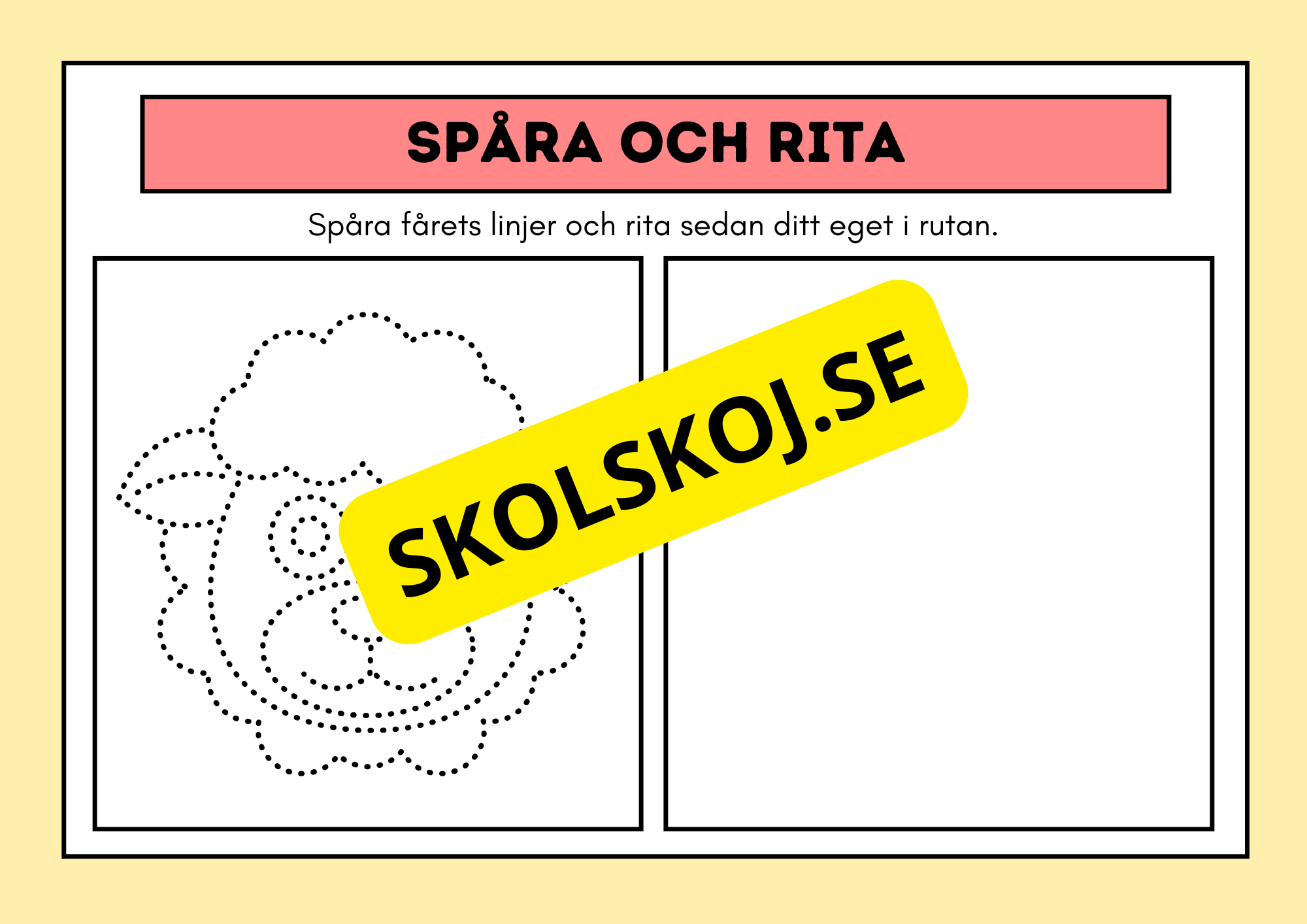 Spåra och rita - Häfte