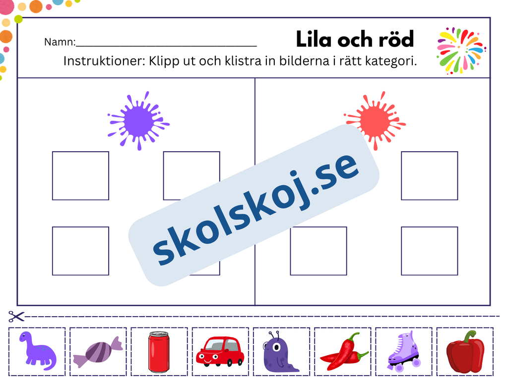 Vi lär oss färger - Häfte