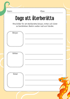 Draken som förlorade sin gnista - Läsförståelse - Årskurs 3 - 6