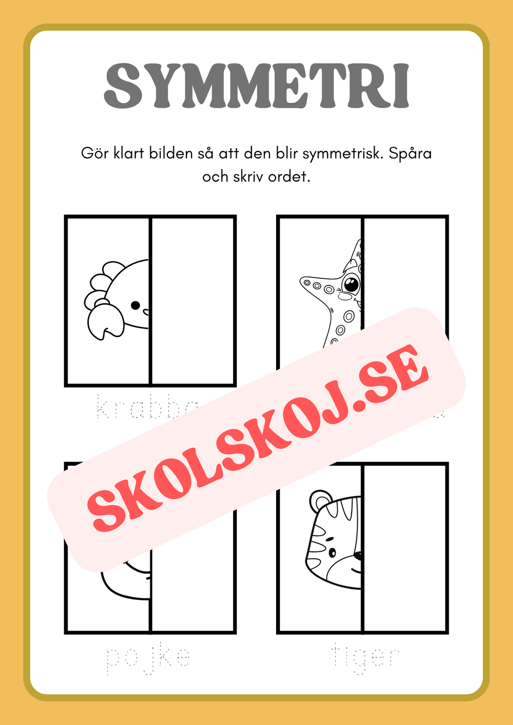 Symmetri - Gör klart bilden