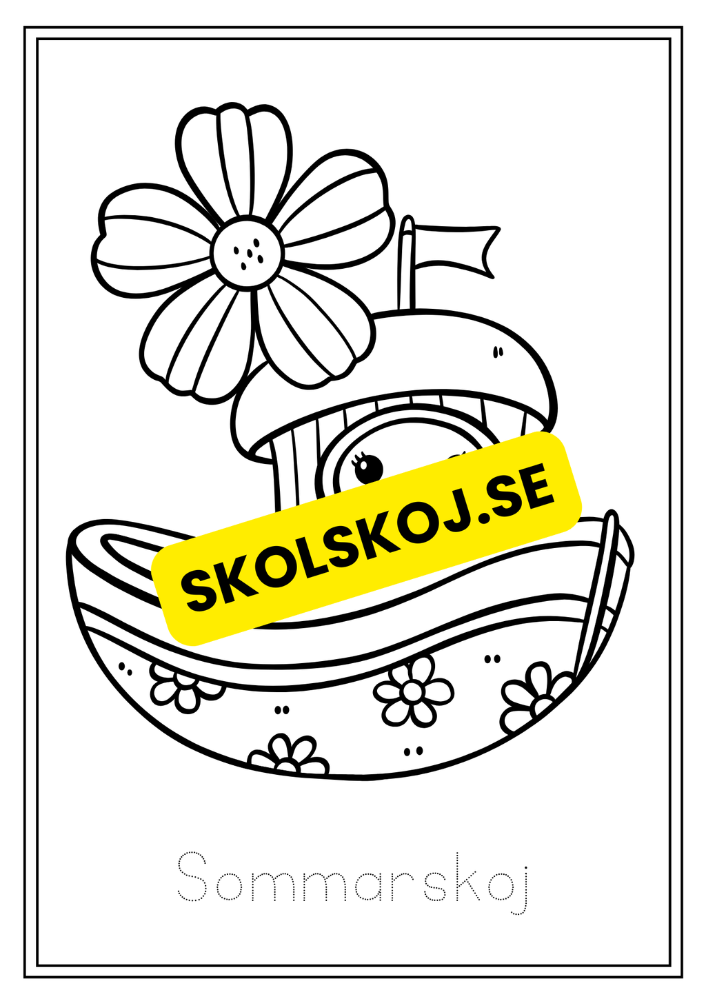 Sommar - Målarbok