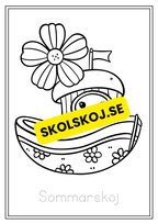 Sommar - Målarbok