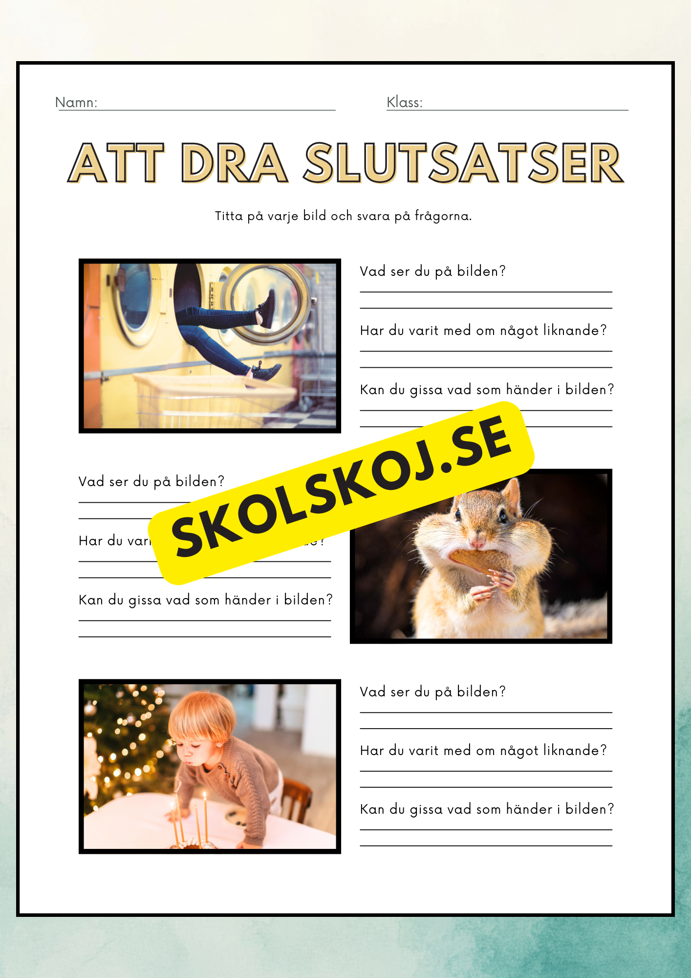 Att dra slutsatser - Häfte