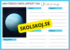 Upptäck solsystemet och skapa din egen planet